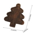 thumbnail image 3 of Wooden Christmas Fruit Dinner Plate - Cute Home Made Serving Tray for Holiday Gatherings Divided Design for Cakes and Desserts Unique Christmas Tree Shaped Fruit Plate, 3 of 6