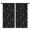 Black Night Sky, variant on Blackout Kids Curtains,Black White Tiny Skull Pattern Childrens Insulated Curtains Set Of 2,Bedroom Essentials,Toddler Room Decor 42x54in(106x137cm)