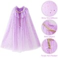 thumbnail image 3 of Cape de Princesse Cape Colorée de Princesse Déguisement de Princesse Fête Cosplay, 3 of 7