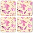 thumbnail image 1 of Vinyl Drink Coasters - Set of 4 - Cowgirl - Image by Dan Morris, 1 of 3