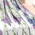 thumbnail image 3 of White Butterfly Flower Pattern Blanket,Comfortable Soft Flannel Throw Blanket,All Season,Warm Lightweight Blankets for Sofa Bed Couch Living Room Chair,30"x40", 3 of 4