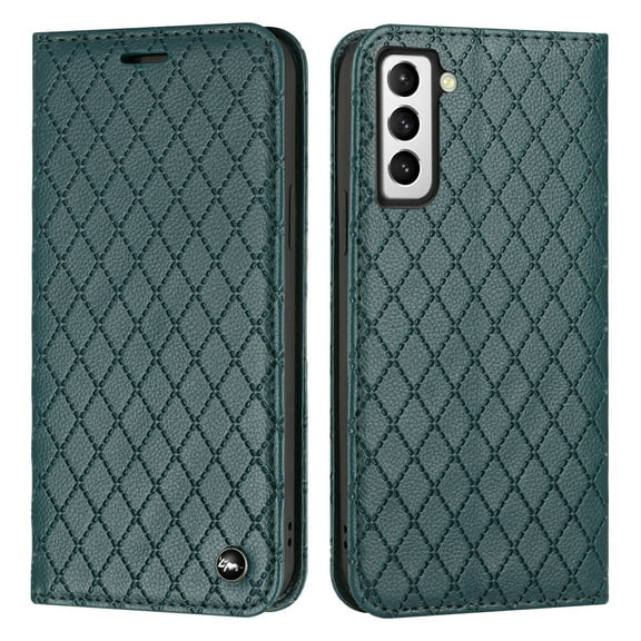 Feishell for Samsung Galaxy S23 Plus Wallet Case with RFID Blocking Protection Card Slots,Shockproof Luxury PU Leather Magnetic Closure Flip Kickstand Anti-Scratch Full Protection Phone Case,Green