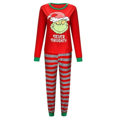 Christmas Family Matching Adults Kid The Grinch Pajamas Sets Sleepwear