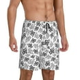 thumbnail image 2 of Kdxio Snake Print Mens Sleep Shorts Bottoms Soft Comfy Pajama Wear Pants with Drawstring Pockets, 2 of 7