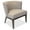 Gray, variant on 25.5 x 21 in. Linen Fabric Accent Chair - Gray