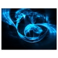 thumbnail image 2 of Vagues Bleues Fractales 3D Entourées - Impression sur Toile Abstraite, 2 of 3