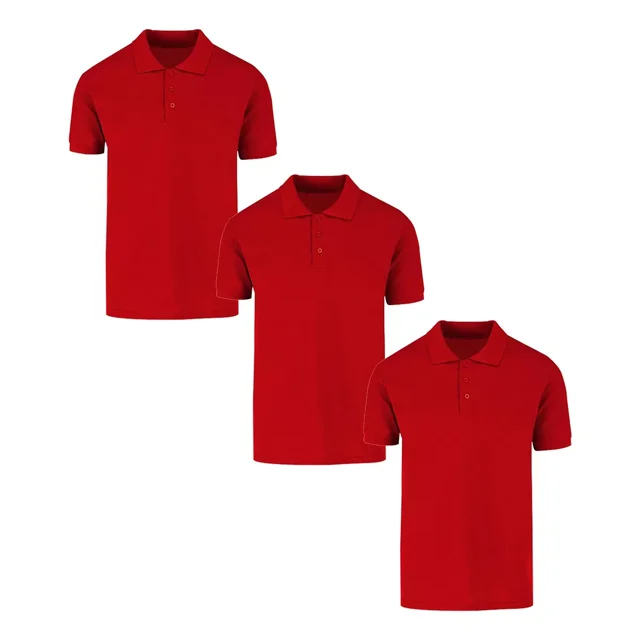 Playeras Hombre Tipo Polo Pack 3 Pz Moda Casual Manga Corta