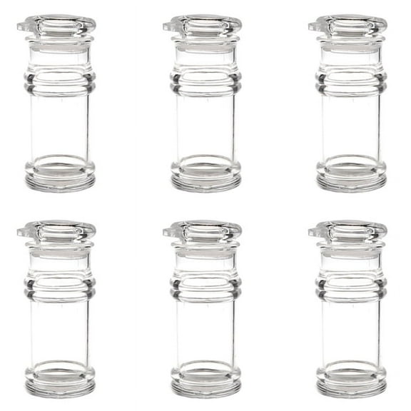 6X Clear Acrylic Soy Sauce Vinegar Olive Oil Bottle BBQ Dispenser Shaker 100Ml