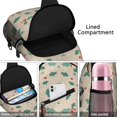 thumbnail image 4 of Sling Backpack,Beige Christmas Holly Pattern Sling Bag with Water Bottle Holder,Waterproof Sling Bag for Men/Women with Headphone Jack for Hiking,Travel, 4 of 6