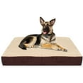 thumbnail image 2 of KOPEKS Rectangular Orthopedic Memory Foam Dog Bed - Includes Waterproof Inner Protector & Removable Cover - Brown - Extra Large, 2 of 5