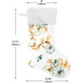 thumbnail image 2 of SKYSONIC Watercolor Flower Pumpkin Christmas Stockings Personalized Large Christmas Stocking Cute Snowflake Stockings 18 Inch Xmas Stocking for Xmas Decorations Xmas Gifts, 2 of 7