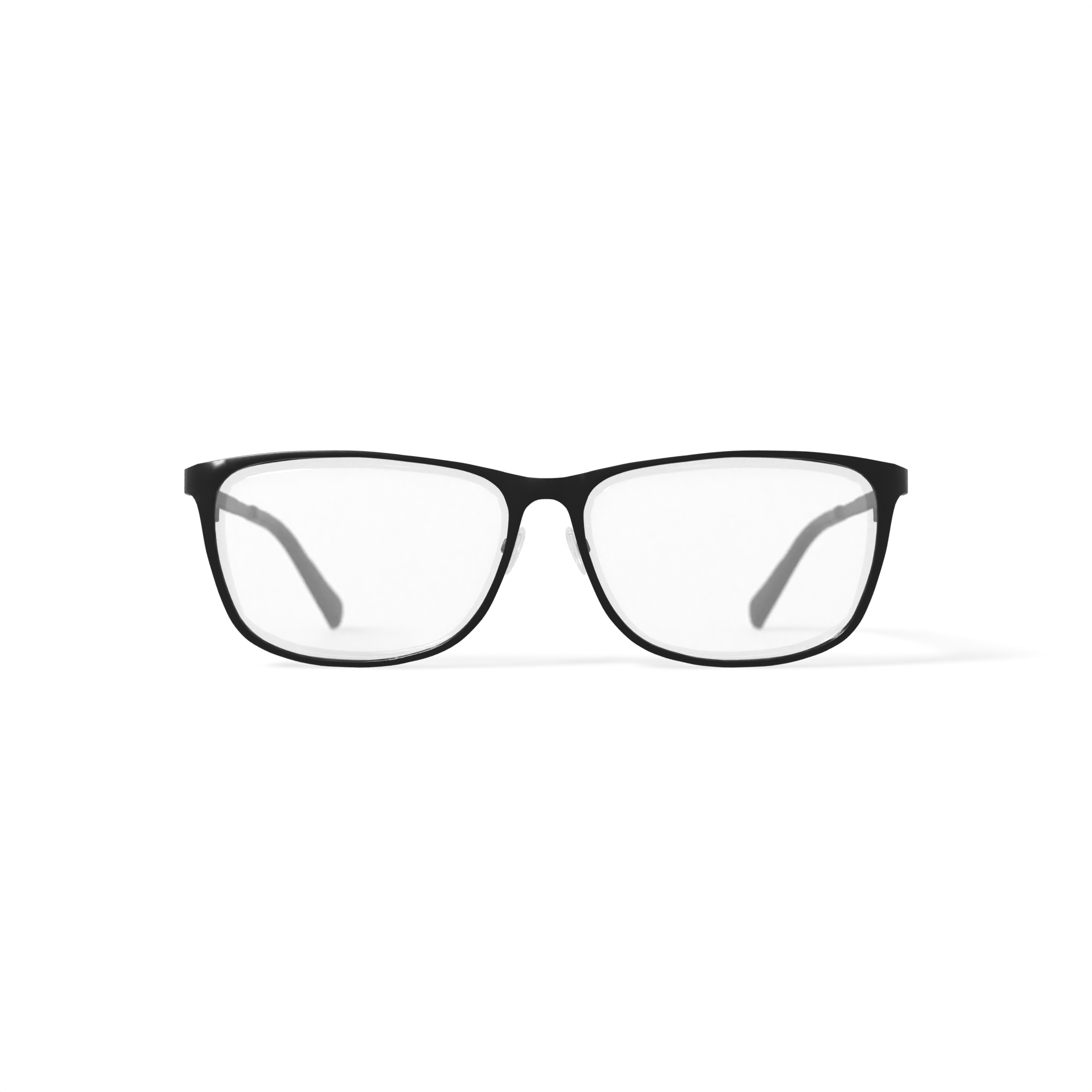 Walmart Men's Eyeglasses, MK09860, Black, 55-16-140, with Case