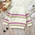 thumbnail image 5 of Sweater for Boy Toddler Baby Crewneck Striped Kids Pullover Shirt Winter Warm Coat Winter Clothes Knit Sweater 2-3 Years, 5 of 8