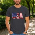 thumbnail image 3 of Jollimate Vintage USA Flag T-Shirt, Distressed American Flag Graphic Tee, Patriotic Shirt for Men, 3 of 6
