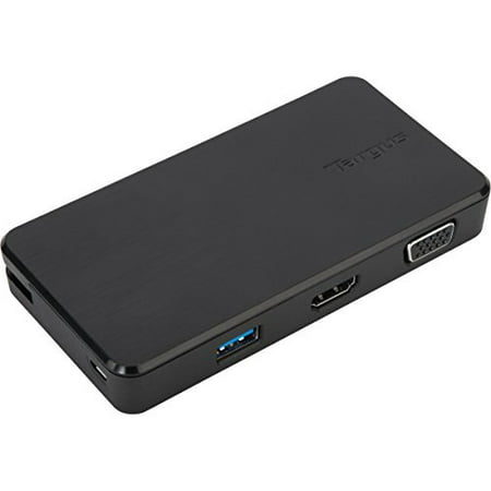 targus versalink universal travel laptop dock with vga/hdmi connectivity & 2 usb 3.0 ports for pc, mac, & android (Best Docking Station For Mac And Pc)