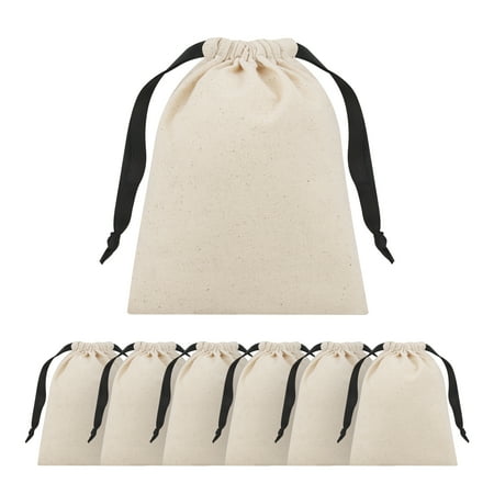 TOPTIE 50 Pcs Cotton Gift Bags with Drawstring for Jewelry Organized Cosmetic Storage Favor Bags Wedding Accessories