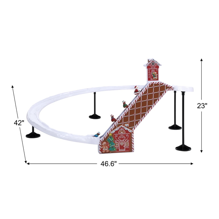 Mr. Christmas 47 in. Animated & Musical Gingerbread Ski Slope
