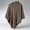 Coffee, variant on Women's Poncho Cape Shawl Button Side Asymmetrical Wrap Soft Knit Cloak Sweater Capelet Cozy Layering Outerwear for Fall Winter Travel Casual Daily Wear