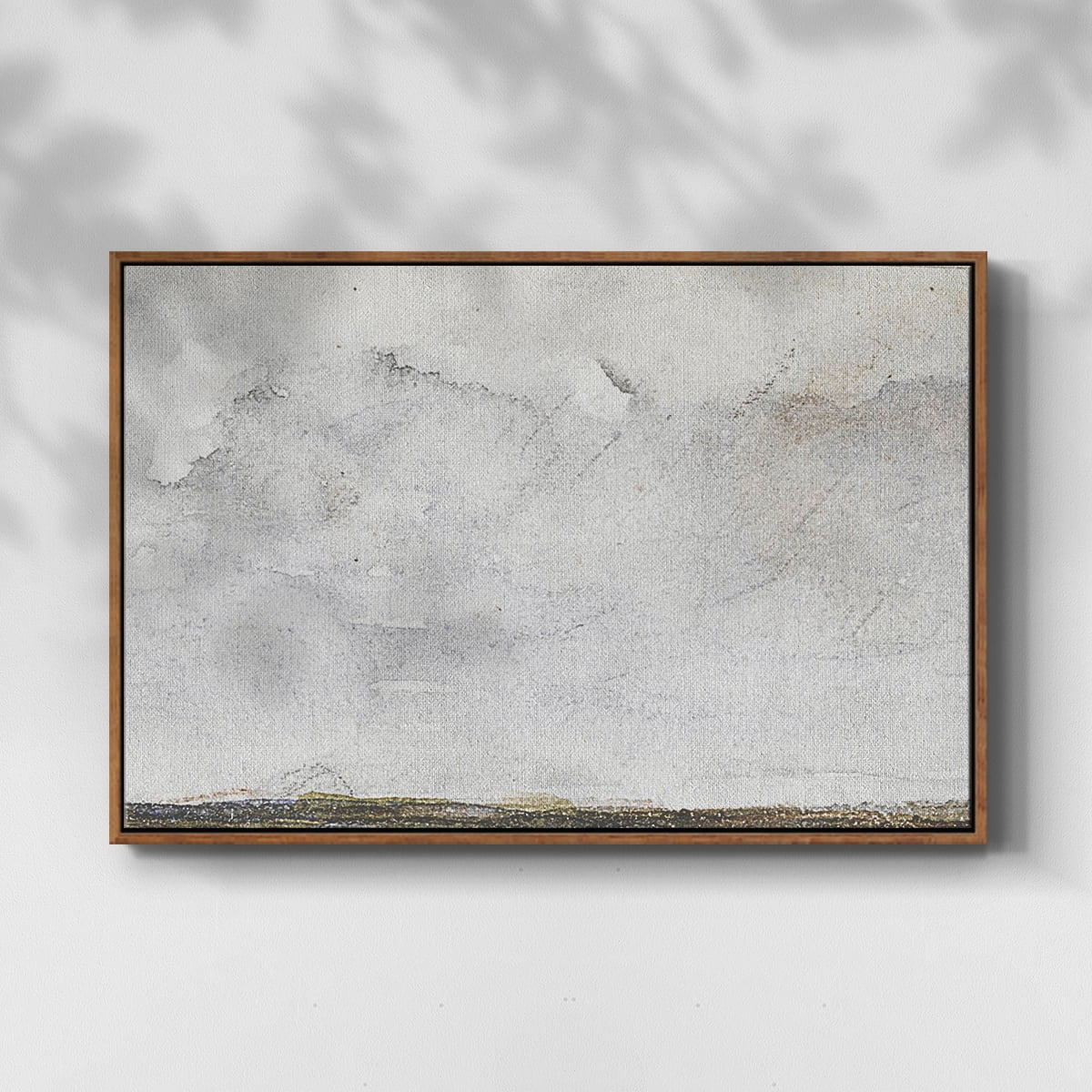 Vintage Landscape-CCCXXXVI By Wexford Home Framed in Walnut Wood Gallery Wrapped Canvas 27 in. x 41 in.