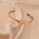 thumbnail image 2 of Pulsera de acero inoxidable para hombre : Minimal Cool Antique Glod/Silver/Rose Glod Open Metal Cuff Bangle Bracelets for Men Boy 6mm, 2 of 6