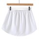 thumbnail image 4 of Honeeladyy - Liquidación por menos de 10 $ - Extensor de camisa para mujer, ajustable, capas, falso top, barrido inferior, media longitud, blusa desmontable, dobladillo, minifalda blanca, 4 of 8