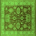 thumbnail image 1 of Ahgly Company Indoor Square Oriental Green Traditional Area Rugs, 5' Square, 1 of 4