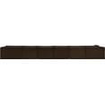 thumbnail image 5 of Meridian Furniture 6-Piece Brown Corduroy Performance Fabric Modular Sectional, 5 of 13