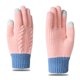 thumbnail image 1 of Guantes de lana de punto para hombre y mujer, resistentes al viento, cálidos y gruesos, para exteriores, para adultos, para mujer, 1 of 5