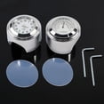 thumbnail image 2 of Universal Motorcycle Handlebar Clock, 7/8" 1" Motorcycle Handlebar Mount Watch Dial Clock & Thermometer Temp with a Luminous Dial for Most of Motorcycles Cruiser Chopper, 2 of 7