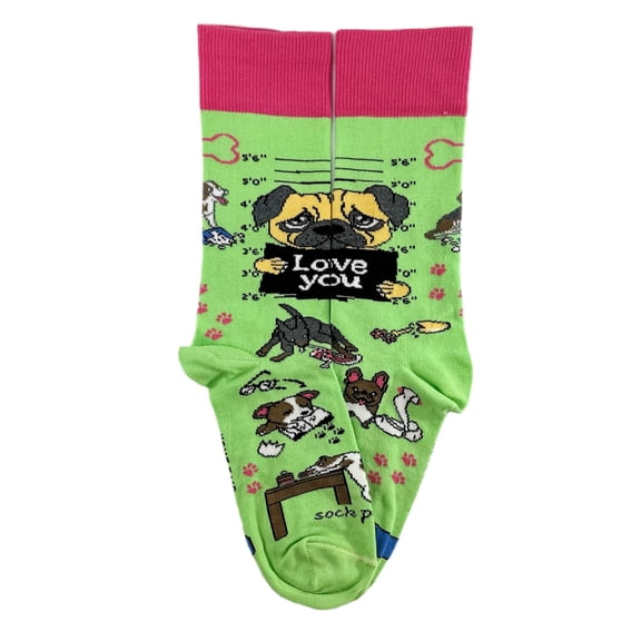 Bad and Guilty Dog Socks from the Sock Panda (Adult Medium - Women's Shoe Sizes 5-10)