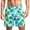 Green Coconut Tree, variant on Men's Swim Trunks with Lining Quick Dry Summer Funny Print Swimswear Beach Shorts for Men Blue Coconut Tree Size s