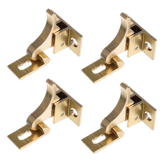 4 Sets Cabinet Door Lock for Doors Automatic Window Latch Elbow Safety Locks Chain Heavy Duty Latches and Catches