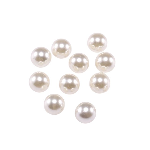 Collar y Pendientes de Perlas Artificiales Jumpingount 400 Piezas Beige