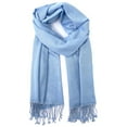 thumbnail image 1 of Best Desu PTSBLUE Pashmina Tassel Scarf Wrap Shawl Blue, 1 of 1