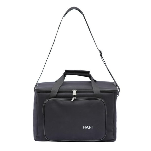 Bolsa para altavoz, bolsa de mano para altavoz con esponja gruesa, organizador, estuche de transporte, estuche de almacenamiento de viaje para músicos 43 cm x 16 cm x 20 cm