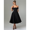 thumbnail image 6 of Women'S Off the Shoulder Cocktail Maxi Dress Sleeveless Casual A Line Elegant Flowy Formal Dresses, 6 of 9