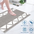 thumbnail image 3 of Bathroom door mats, absorbent mats, bathroom non-slip mats, bedroom door mats, carpets-Light gray, 3 of 6
