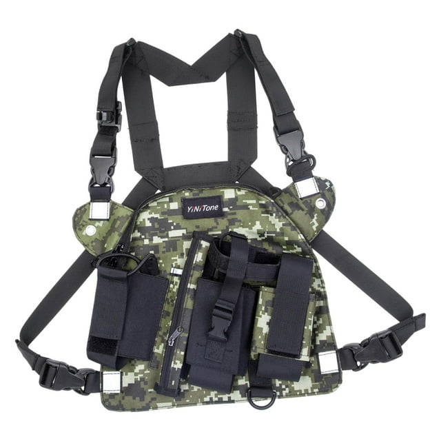 Arnés de pecho con radio Arnés de pecho con radio Mochila universal para ciclismo y acampada Estilo D