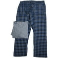 thumbnail image 2 of Hanes Men's and Big Men's Comfortsoft Long Sleeve Crew and Cotton Flannel Pajama Pants Set, 2-Piece, 2 of 3