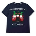 thumbnail image 4 of Family Christmas Pajamas Matching Sets Graphic Short Sleeve Crewneck Holiday 2 Piece Set Outfits Xmas Lounge Long Pants Sleepawear Festival Pjs, 4 of 6