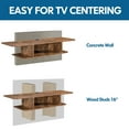 thumbnail image 5 of FITUEYES Wall Mount TV Stand for TVs up to 50", Brown, 5 of 8