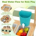 thumbnail image 4 of Mud Kitchen With Planter Box and Trellis, Working Faucet, Stove Burners, Rotary Knobs, 4 of 8