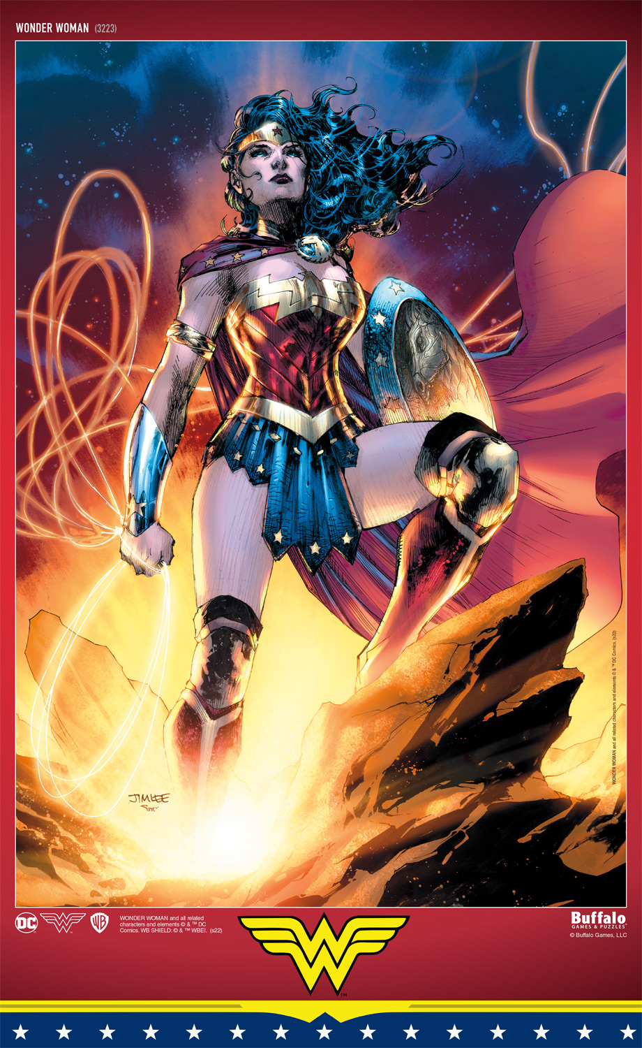 Buffalo Games 500-Piece Warner Brothers Wonder Woman Jigsaw Puzzle