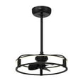 thumbnail image 3 of Matte Black LED Fandelier from the Vesta Collection, 3 of 6
