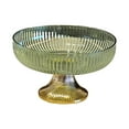 thumbnail image 4 of Frutero Pedestal Decorativo Elegante Tazón para Servir Cesta de Frutas Pedestal Oro Verde, 4 of 9