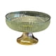 thumbnail image 4 of Frutero decorativo elegante y duradero con base de pedestal para ensalada. Oro Verde, 4 of 9