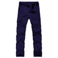 thumbnail image 2 of MKHSQHDG Male Pants Mens Stretch Pants Casual Slim Fit Dress Pants Elastic Waist Tapered Work Cropped Trousers Xxxxl, 2 of 8