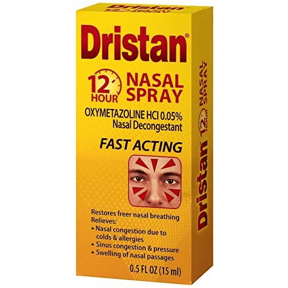 Dristan 12-Hour Fast Acting Decongestant Nasal Spray, 0.5 oz, 6 Pack