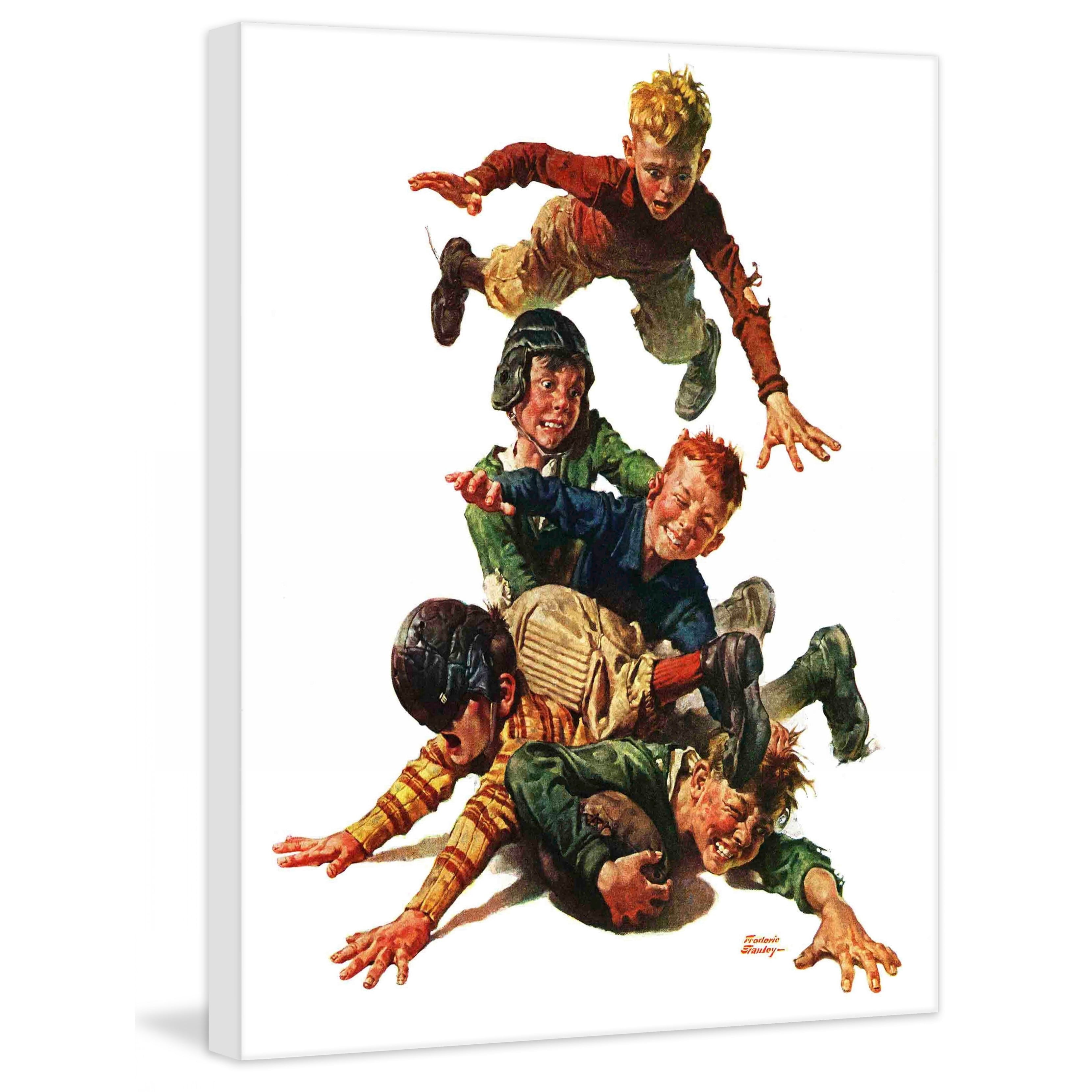 Marmont Hill Tackle by Frederic Stanley Painting Print on Canvas