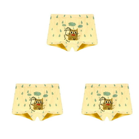 

wrea 3pcsToddler Boys Water Drop Print Boxers Animal Underwear Cartoon Underpants Panties Knickers Set